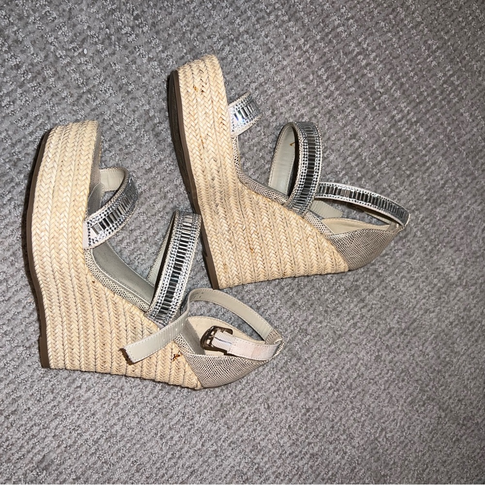 Aldo heels bejeweled bedazzled embellished, wedges